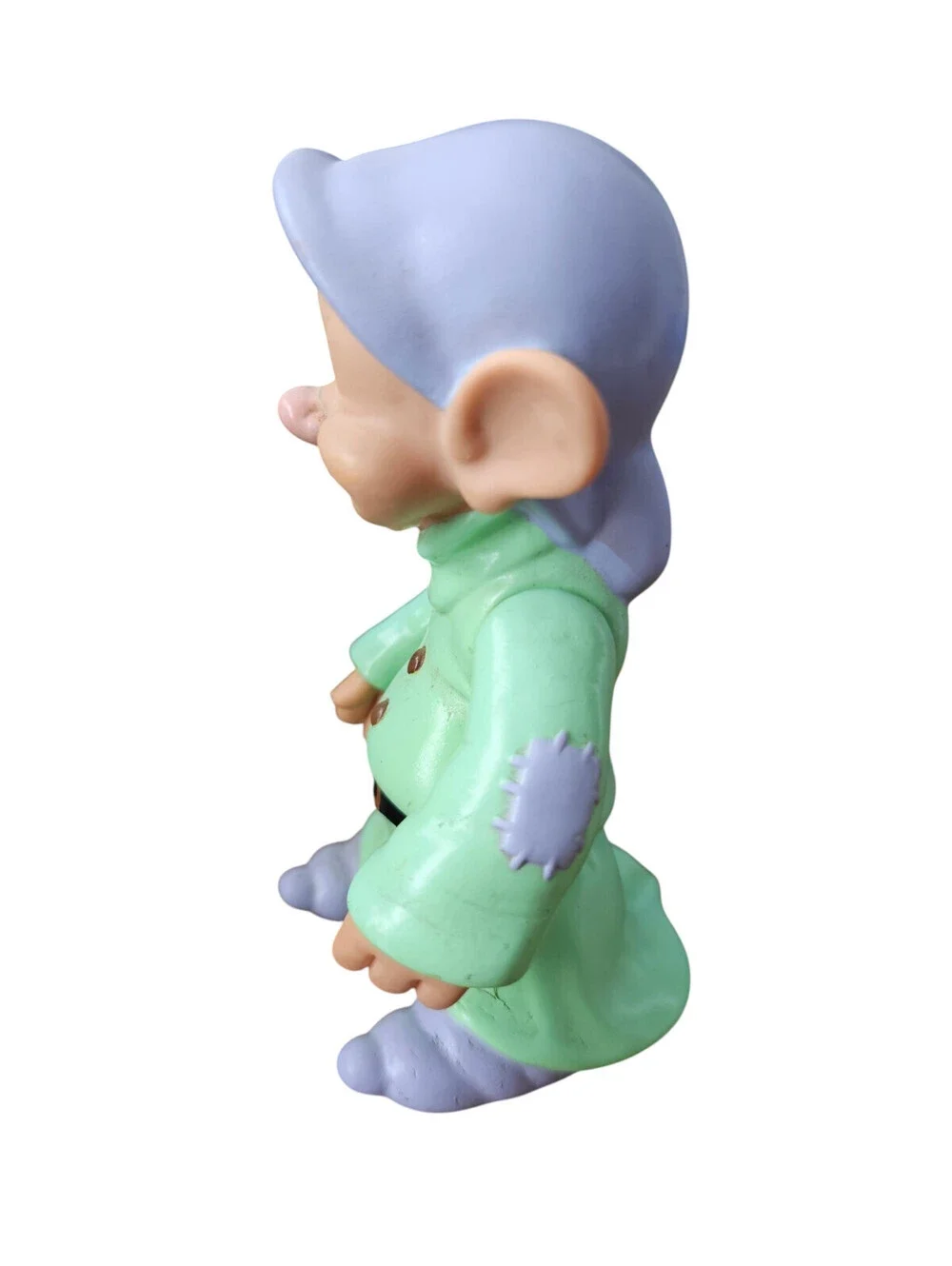 Vintage Dopey Vinyl Figure Snow White Magical Color Change Kiss Cheek 7 Dwarfs